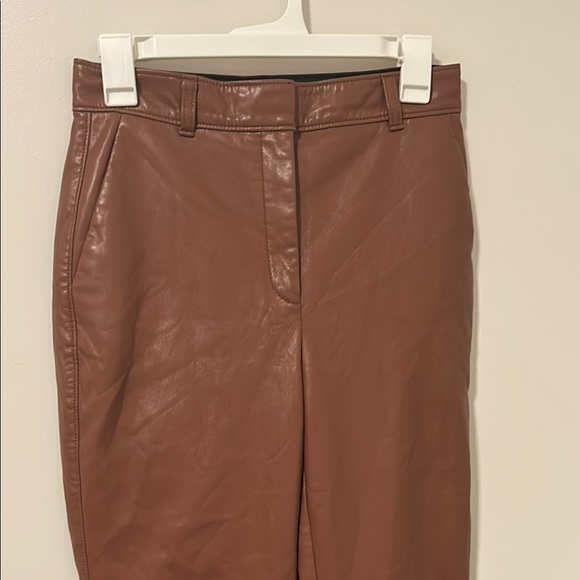 Aritzia Babaton Command Vegan Leather Faux Leather Pants Size 6 - Picture 1 of 7